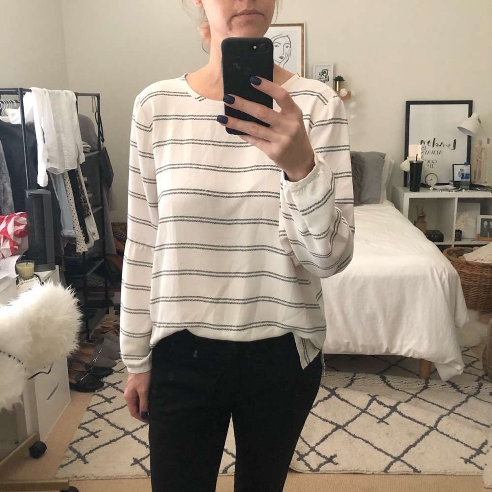Loft striped blouse.